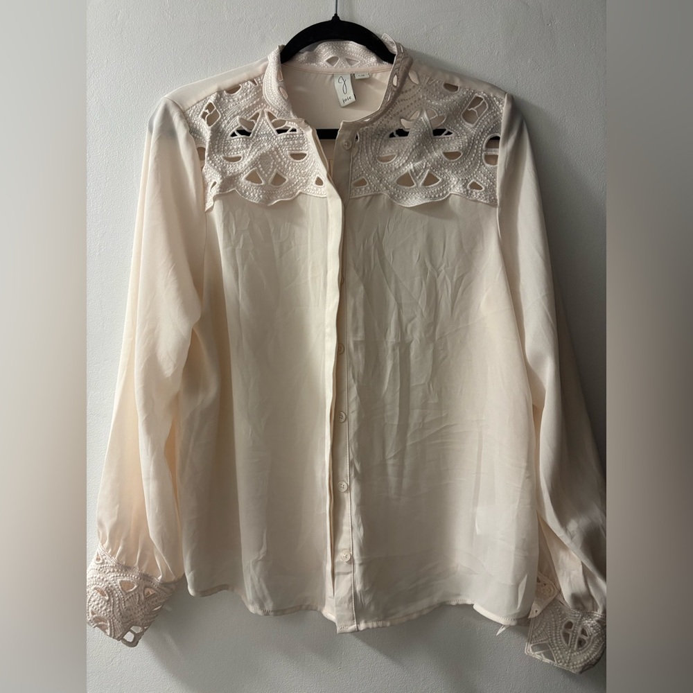 Joie Cream Lace Women's Top